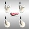 Service Caster 4 Inch 316SS Nylon Swivel 7/8 Inch Expanding Stem Caster Lock Brake SCC, 2PK SCC-SS316TTLEX20S414-NYS-2-S-2-78 - alternate 2
